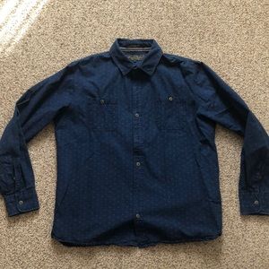 American Heritage size L button down denim shirt